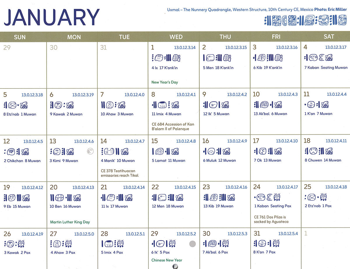 2025 Mayan Wall Calendar – Mayan Majix