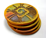 Galactic Butterfly (Hunab Ku) Clay Coasters