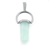 Faceted Single Point-Swing Amazonite Pendant