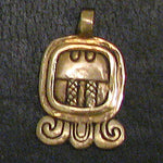 Mayan Sun Sign Pendants in Bronze