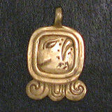 Mayan Sun Sign Pendants in Bronze