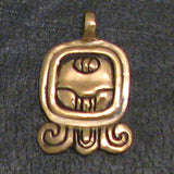 Mayan Sun Sign Pendants in Bronze