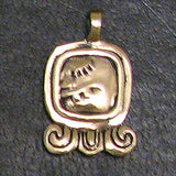 Mayan Sun Sign Pendants in Bronze