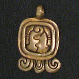 Mayan Sun Sign Pendants in Bronze