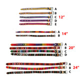 Mayan Designed Leather Dog Collars