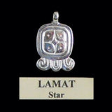 Mayan Sun Sign Pendants in Silver