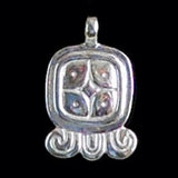 Mayan Sun Sign Pendants in Silver