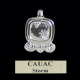 Mayan Sun Sign Pendants in Silver