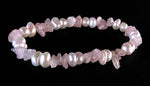 Rose Quartz & Freshwater Pearls Gemstone Bracelet