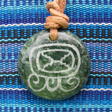 Mayan Sun Sign Pendants in Jade