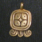 Mayan Sun Sign Pendants in Bronze