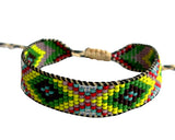 Huichol Native American Inspired Beaded Bracelet - Design D